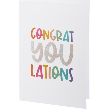 Greeting Card - Congratyoulations - 4.75" x 7" - Paper