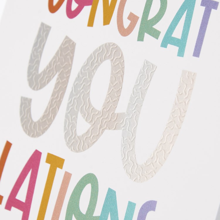 Congratyoulations Greeting Card - Paper