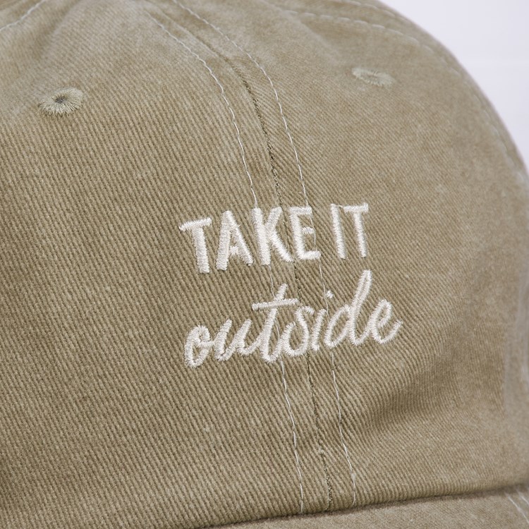 Take It Outside Baseball Cap - Cotton, Metal