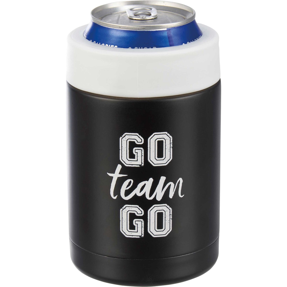 Go Team Go Can Cooler - Stainless Steel, Plastic