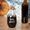 Yay Sports Wine Tumbler - Stainless Steel, Plastic