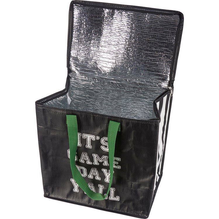 It's Game Day Y'all Insulated Tote - Post-Consumer Material, Nylon, Zipper