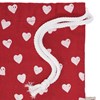 Drawstring Pouch Set - Hearts - 6.50" x 9" - Cotton, Linen
