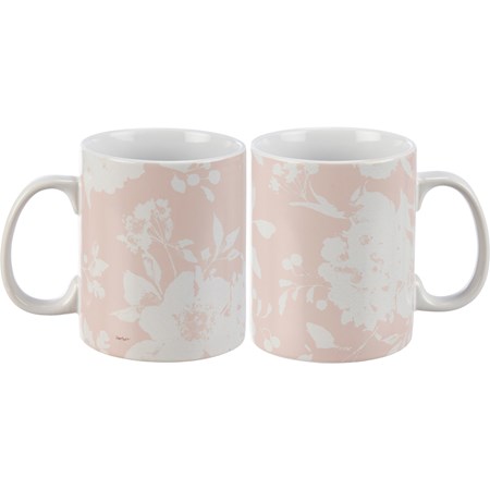 Blush Floral Mug - Stoneware