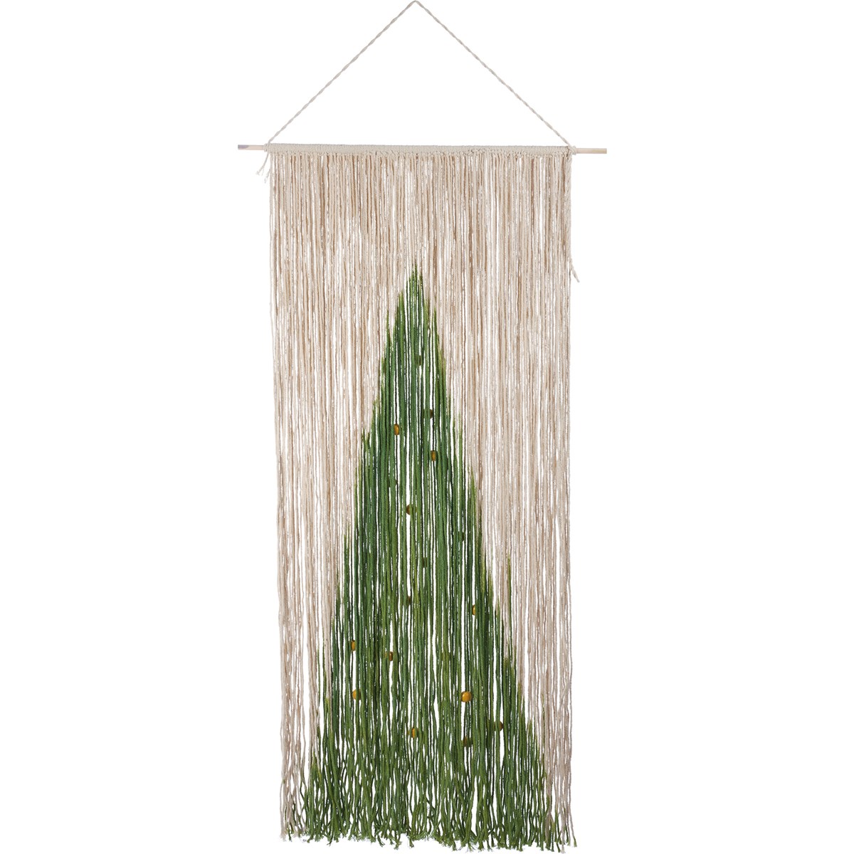 Wall Hanging - Beaded Tree - 19.75" x 39.50" - Polyester, Wood