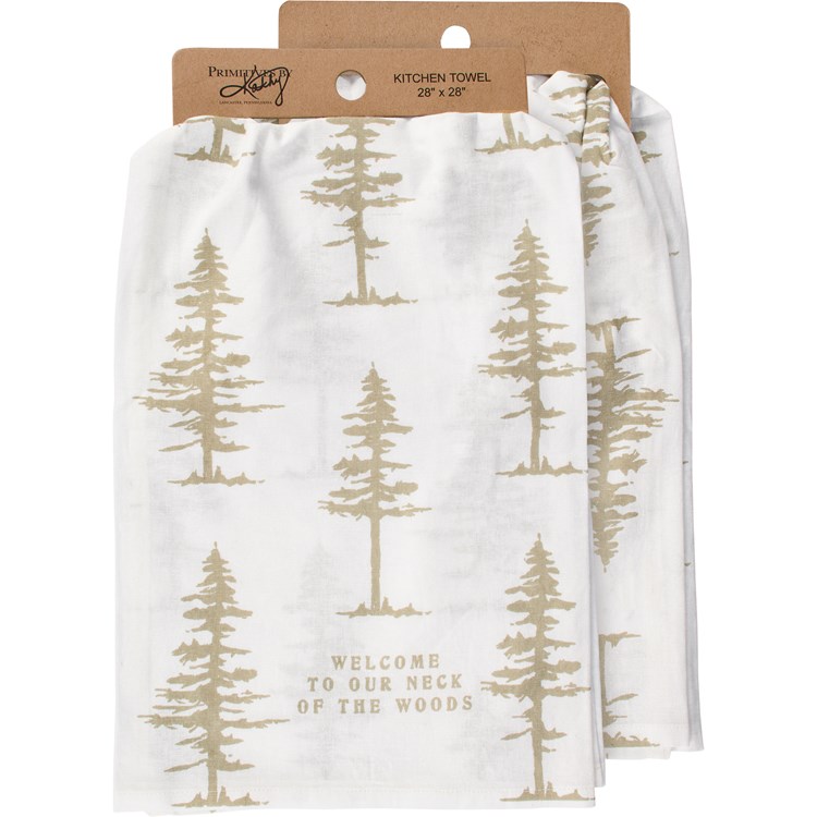 Our Neck Of The Woods Kitchen Towel - Cotton