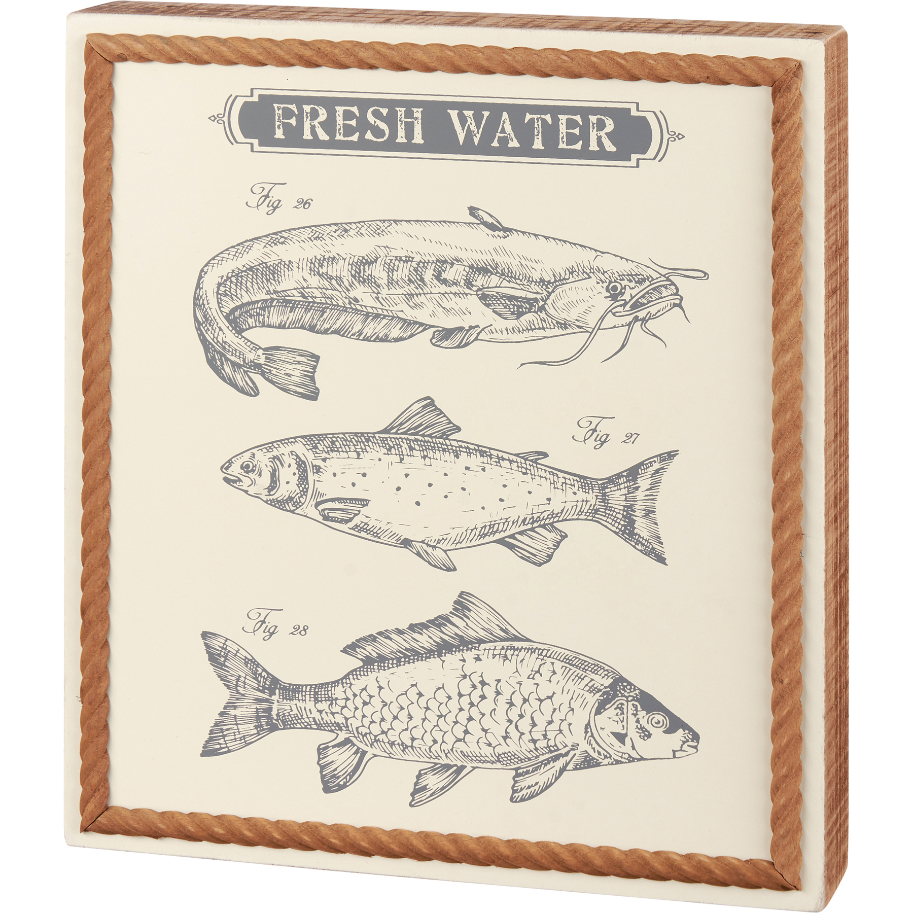 Fresh Water Fish Box Sign