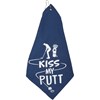 Kiss My Putt Golf Towel - Cotton, Terrycloth, Metal