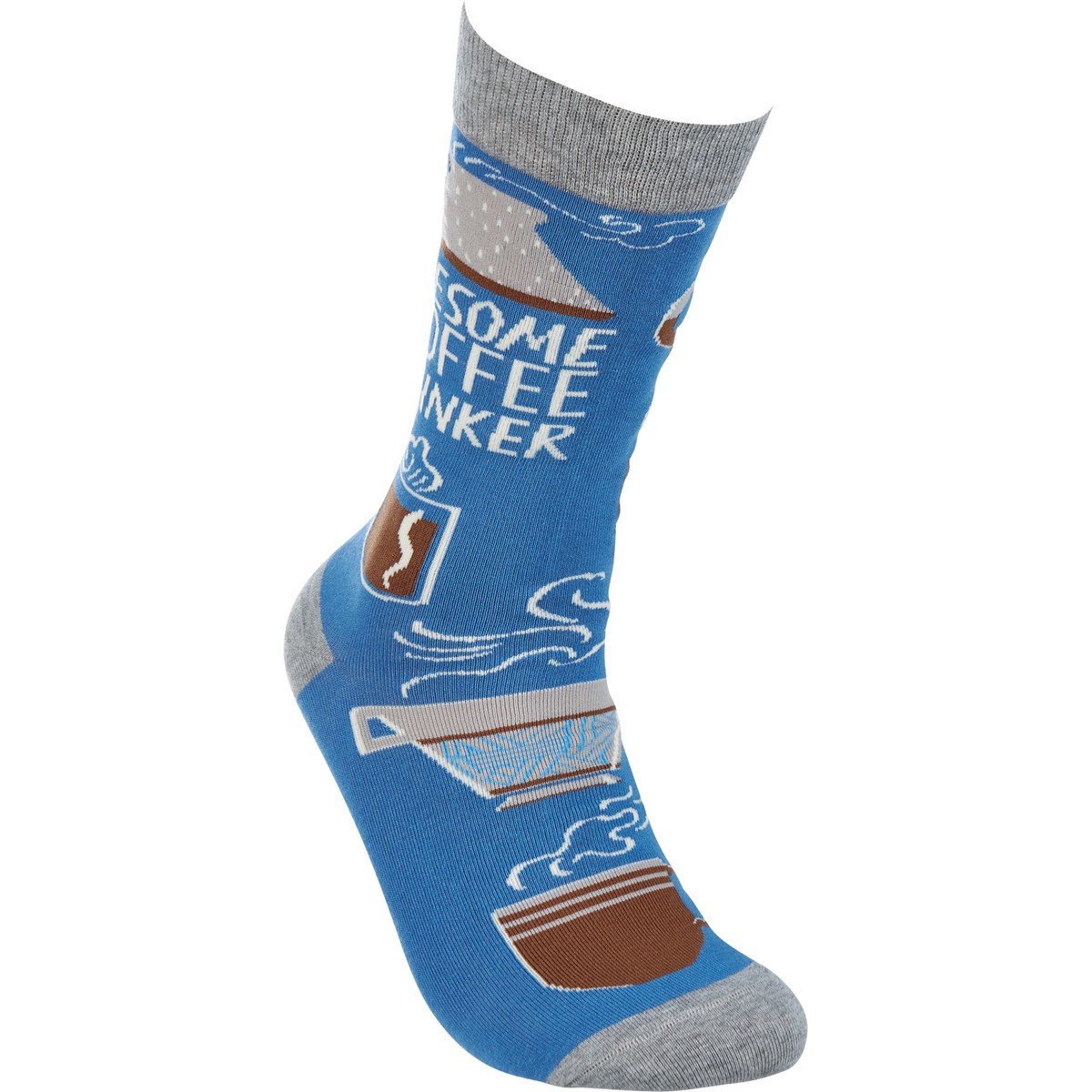 Awesome Coffee Drinker Socks - Cotton, Nylon, Spandex