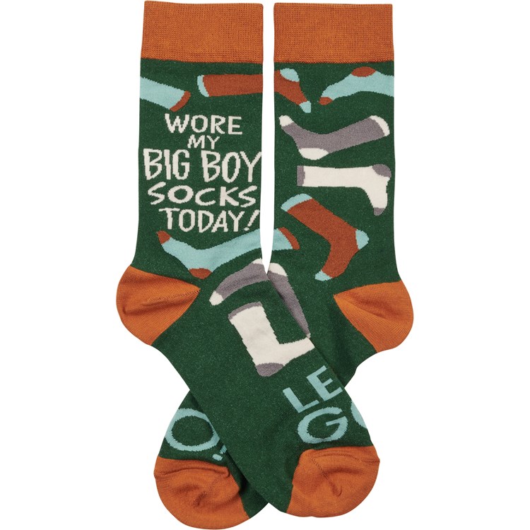 Wore My Big Boy Socks Today Socks - Cotton, Nylon, Spandex
