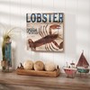 Lobster Fresh Off The Boat Box Sign - Wood, Paper, Rope