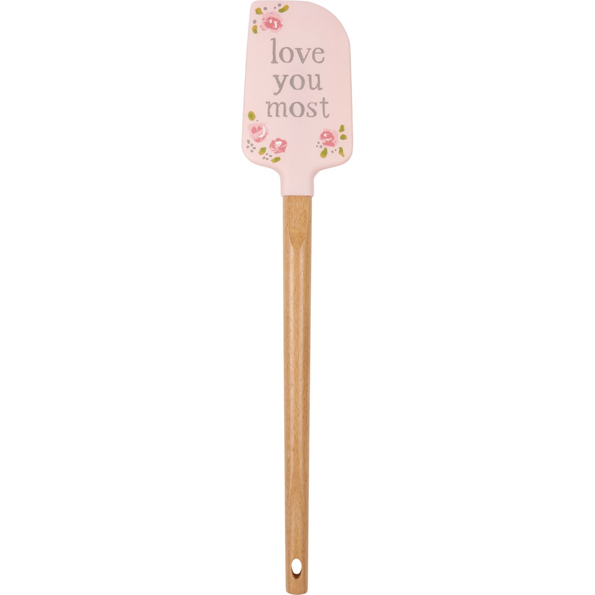 Love You Most Spatula - Silicone, Wood