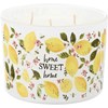 Home Sweet Home Jar Candle - Soy Wax, Glass, Cotton