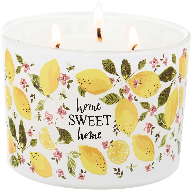 Home Sweet Home Jar Candle - Soy Wax, Glass, Cotton