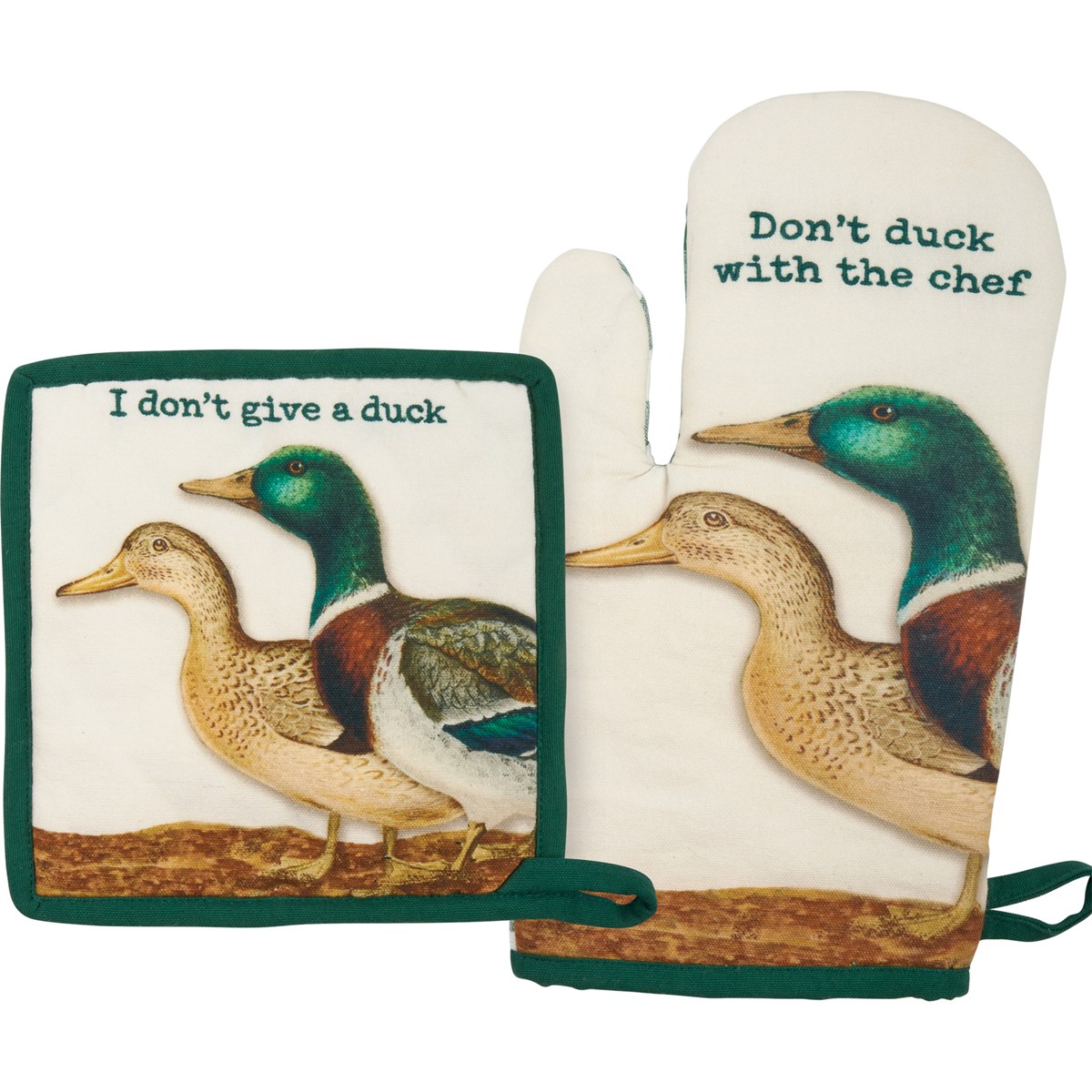 I Don't Give A Duck Kitchen Set - Cotton