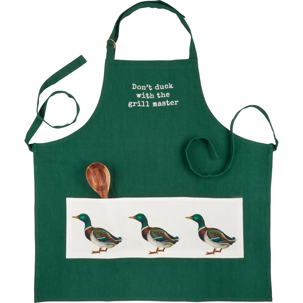 Don't Duck With The Grill Master Apron - Cotton, Metal