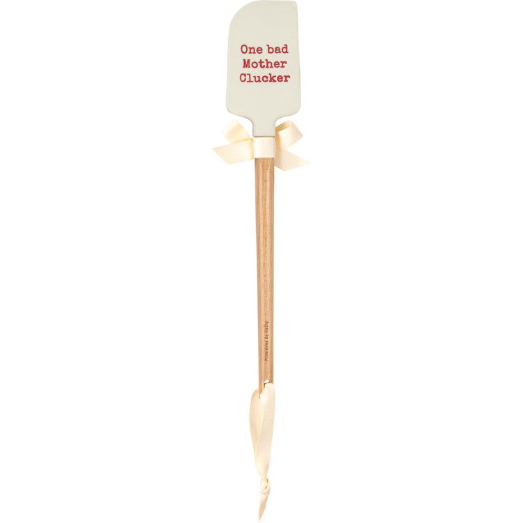 One Bad Mother Clucker Spatula - Silicone, Wood