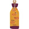 Sunshine & Wine Bottle Sock - Cotton, Nylon, Spandex