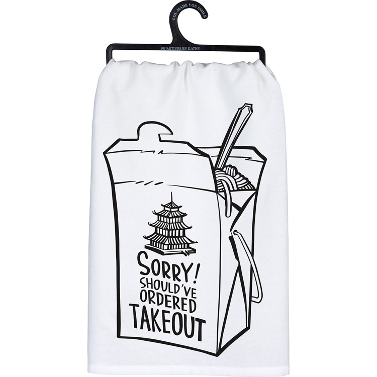Should've Ordered Takeout Kitchen Towel - Cotton