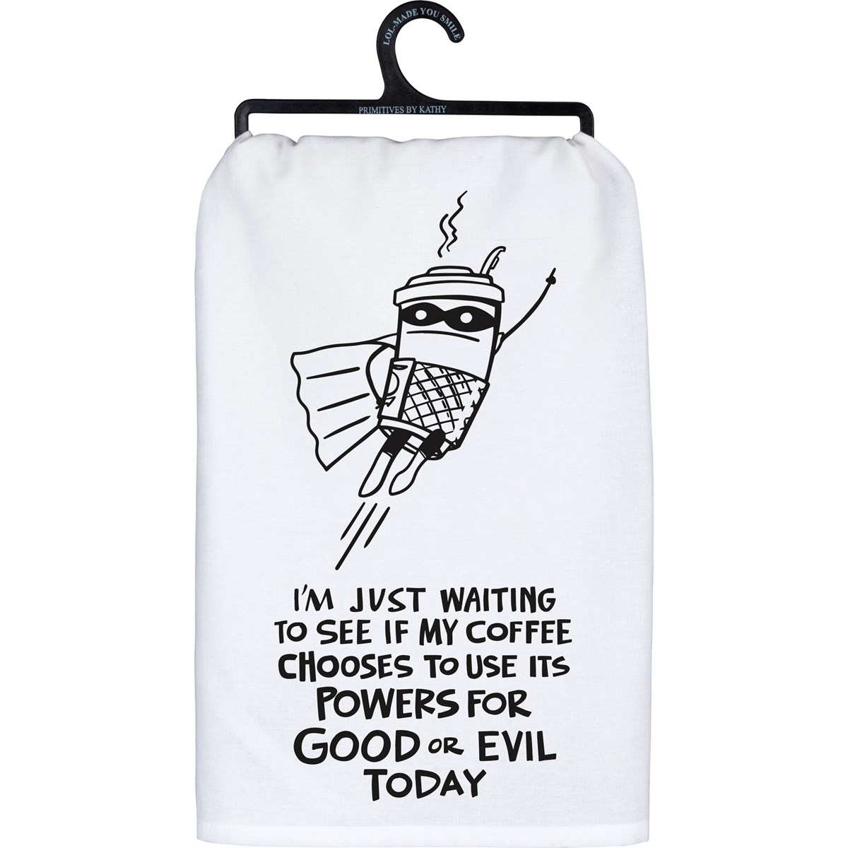 Coffee Powers Good Or Evil Kitchen Towel - Cotton