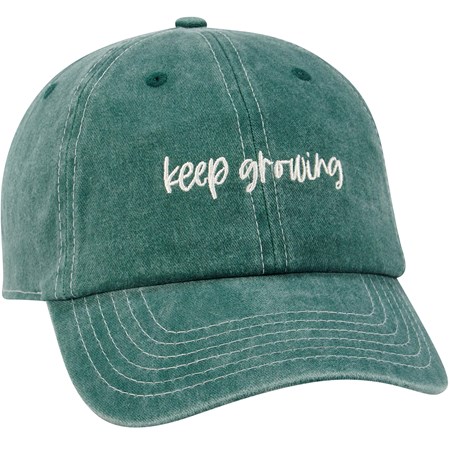 Keep Growing Baseball Cap - Cotton, Metal