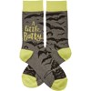 A Little Batty Socks - Cotton, Nylon, Spandex