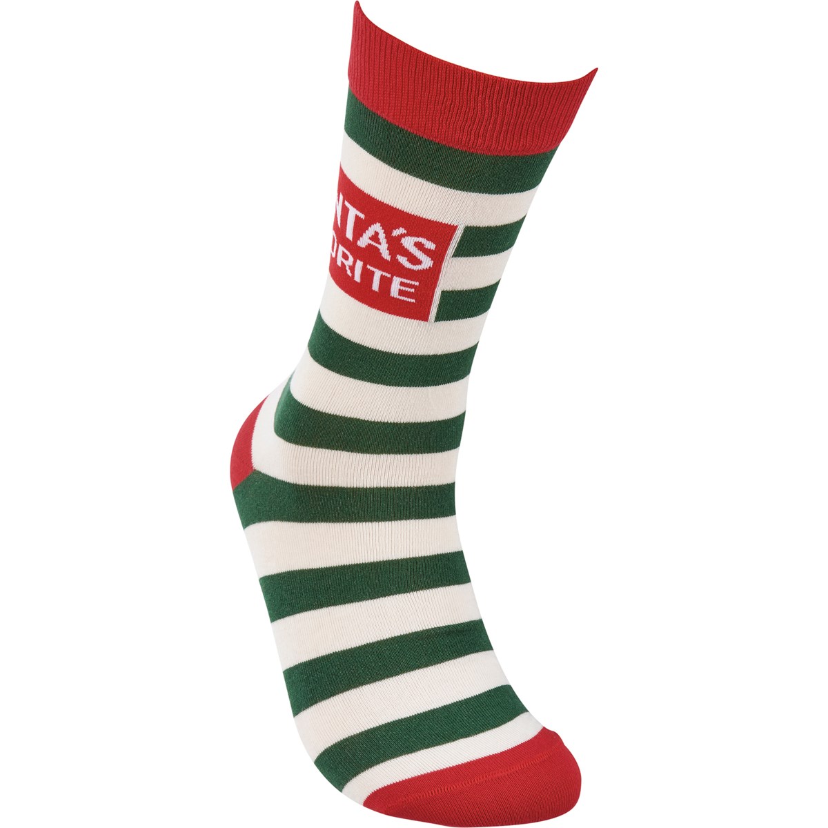 Santa's Favorite Socks - Cotton, Nylon, Spandex