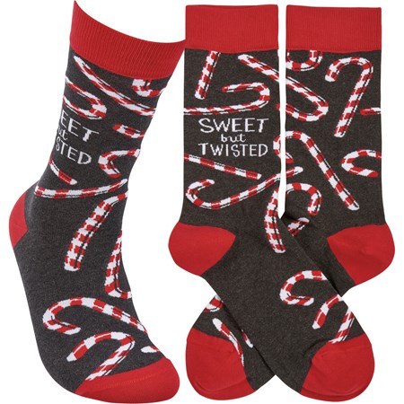 Sweet But Twisted Socks - Cotton, Nylon, Spandex
