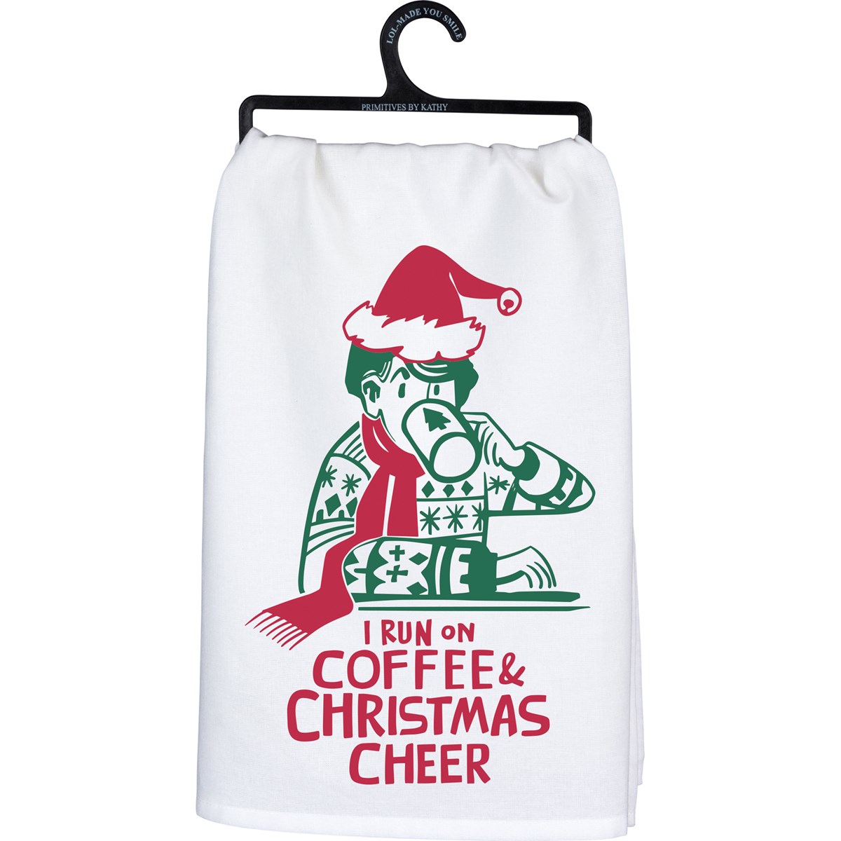 Coffee & Christmas Cheer Kitchen Towel - Cotton