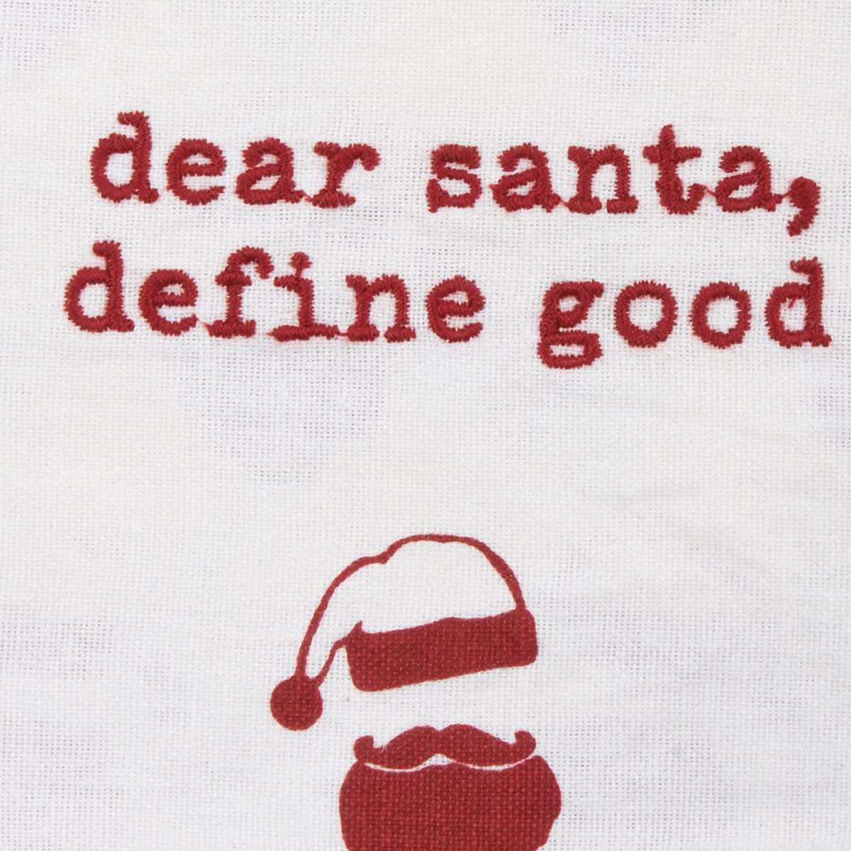 Dear Santa Define Good Kitchen Towel - Cotton, Linen