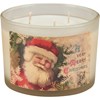 Vintage Santas Candle Set - Soy Wax, Glass, Cotton