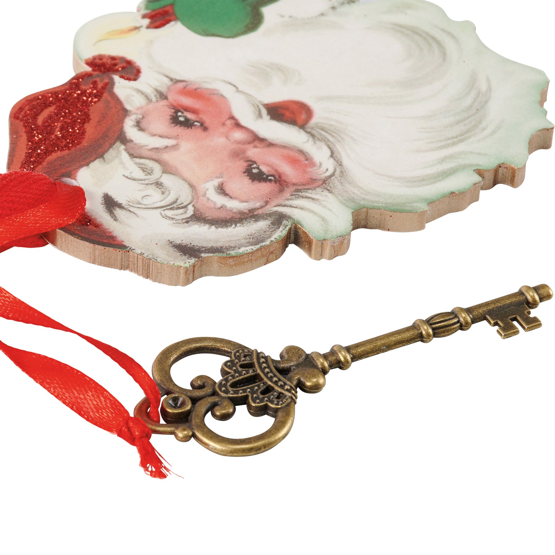 10 Sets Santa's Key for No Chimney House Metal Key
