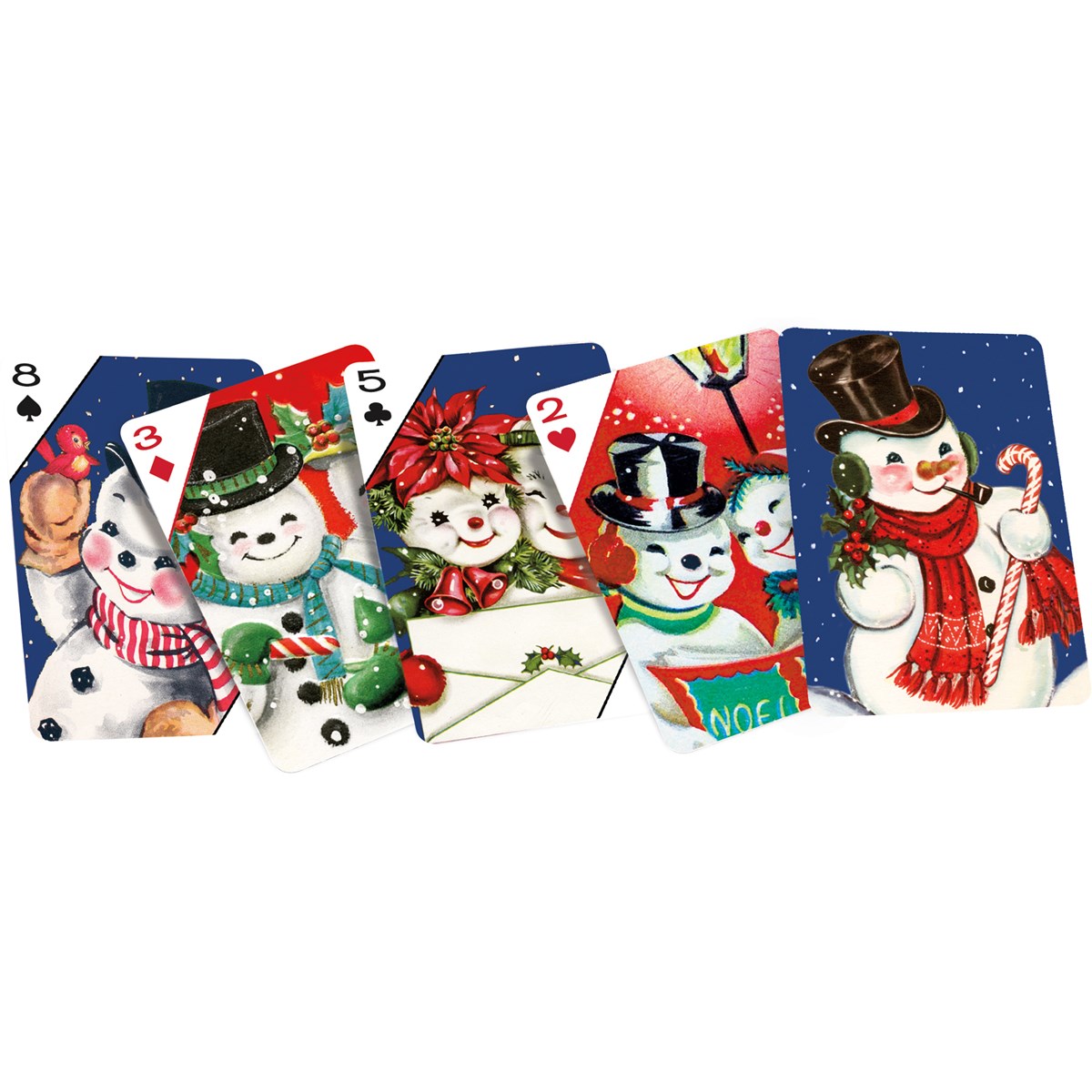 Snowman Playing Cards - Paper, Acrylic