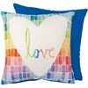 Love Heart Pillow - Cotton, Zipper