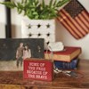 Block Sign - The Brave - 3" x 2" x 1" - Wood