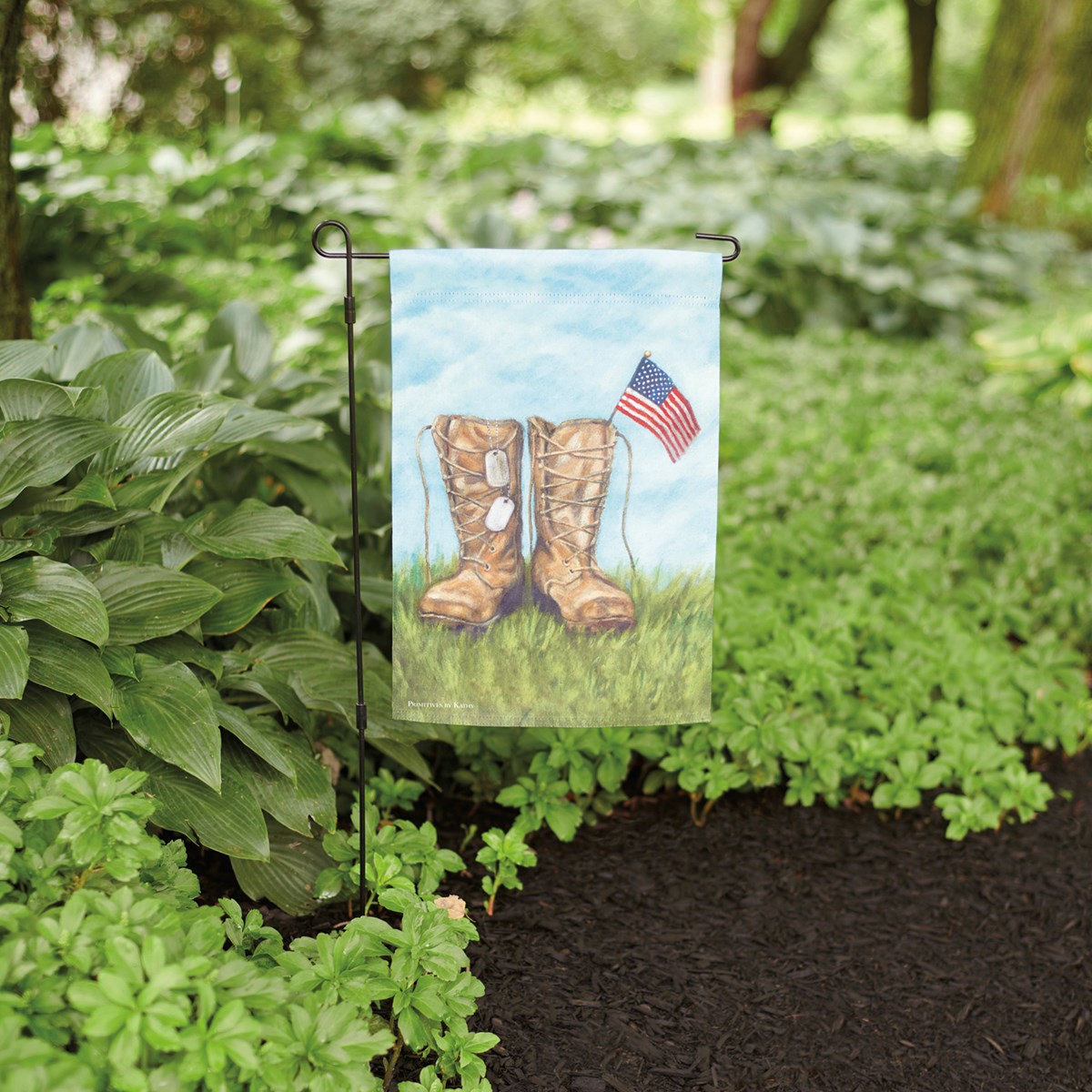 Soldier's Boots Garden Flag - Polyester