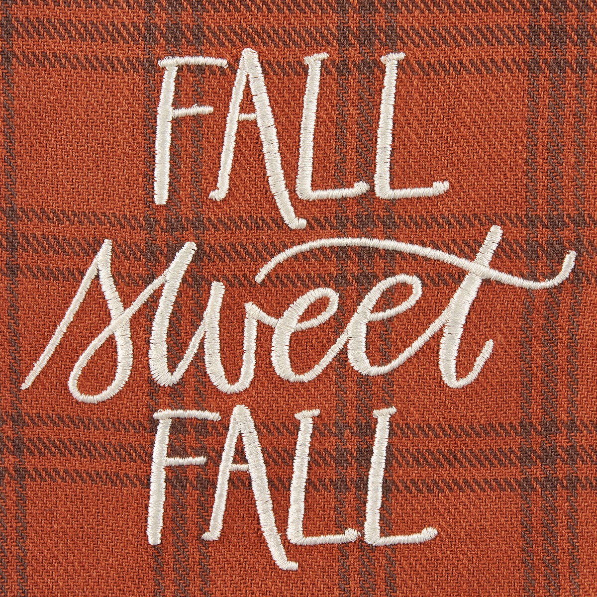 Fall Sweet Fall Plaid Kitchen Towel - Cotton