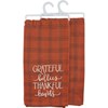 Grateful Bellies Kitchen Plaid Towel - Cotton