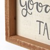 Good Things Take Time Inset Box Sign - Wood