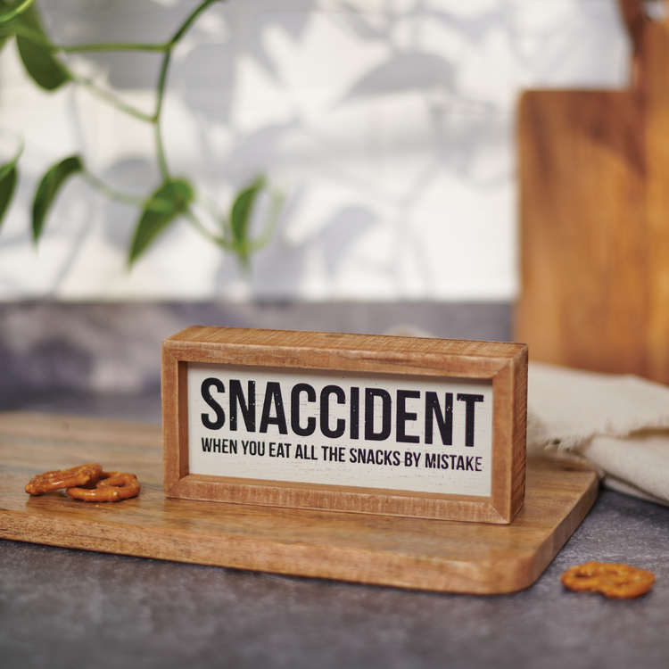 Snaccident Inset Box Sign | Primitives By Kathy