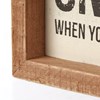 Snaccident Inset Box Sign - Wood