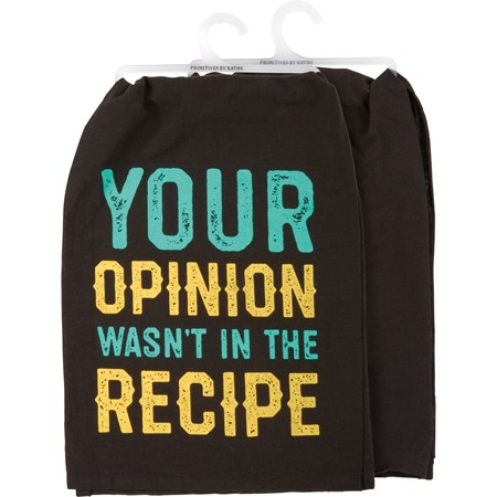 Kitchen Towel - Your Opinion - 28" x 28" - Cotton