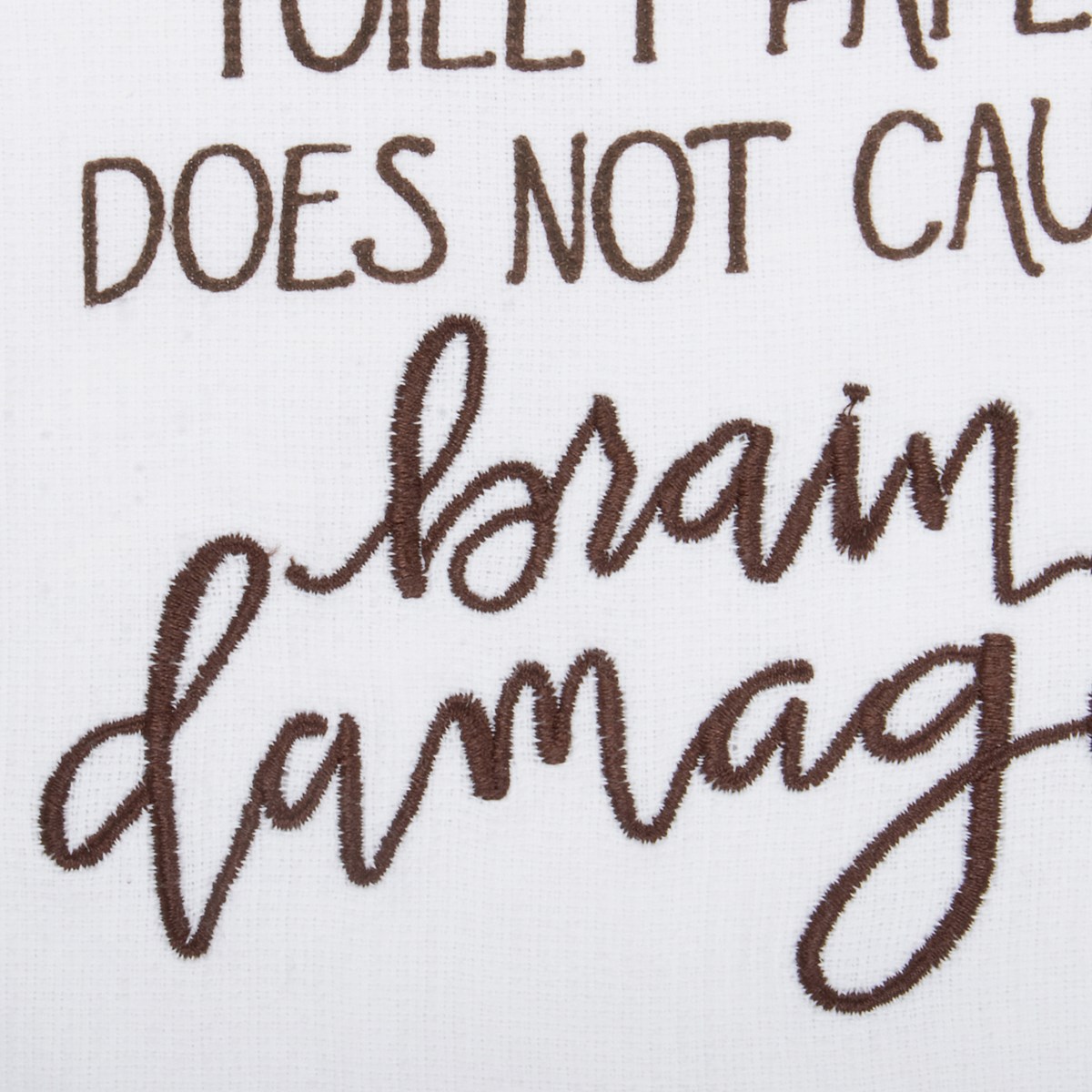 Does Not Cause Brain Damage Hand Towel - Cotton, Terrycloth