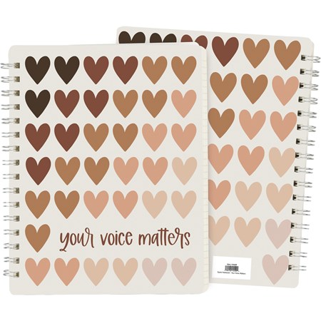 Your Voice Matters Spiral Notebook - Paper, Metal