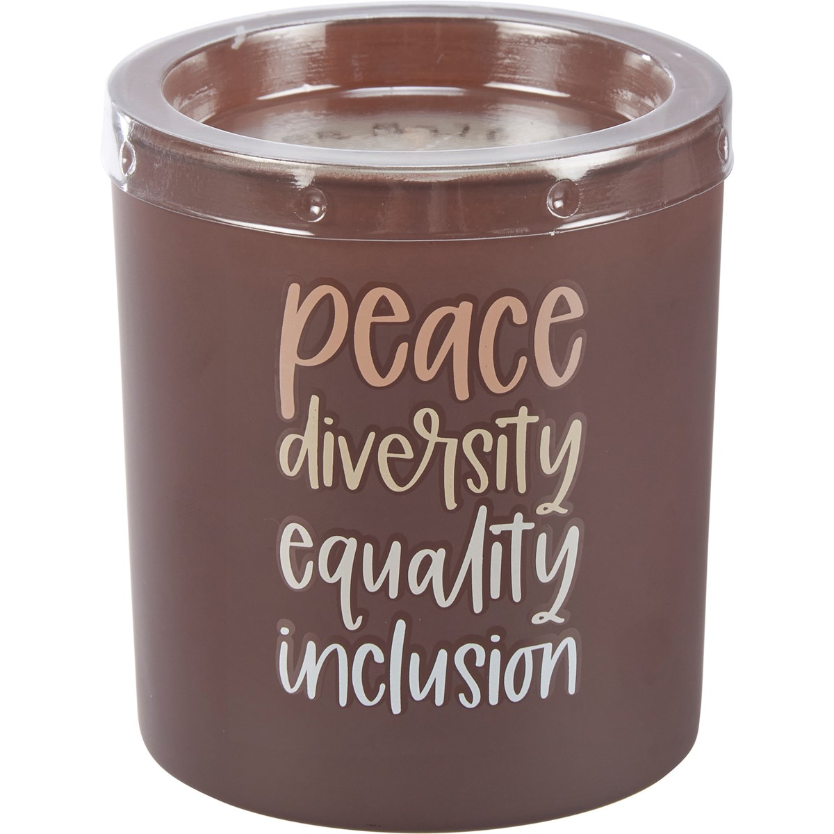Jar Candle - Kindness Peace Diversity - 8 oz., 3.25" Diameter x 3.50" - Soy Wax, Glass, Cotton