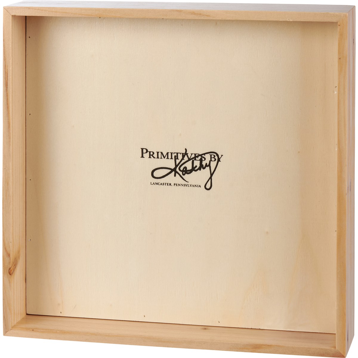 Floral Peace Sign Inset Box Sign - Wood