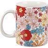 Mug - Groovy Floral - 20 oz., 5.25" x 3.50" x 4.50" - Stoneware