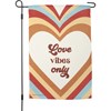 Garden Flag - Love Vibes Only - 12" x 18" - Polyester