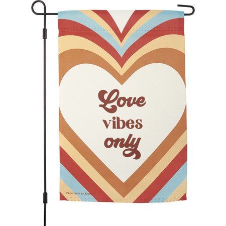 Love Vibes Only Garden Flag - Polyester