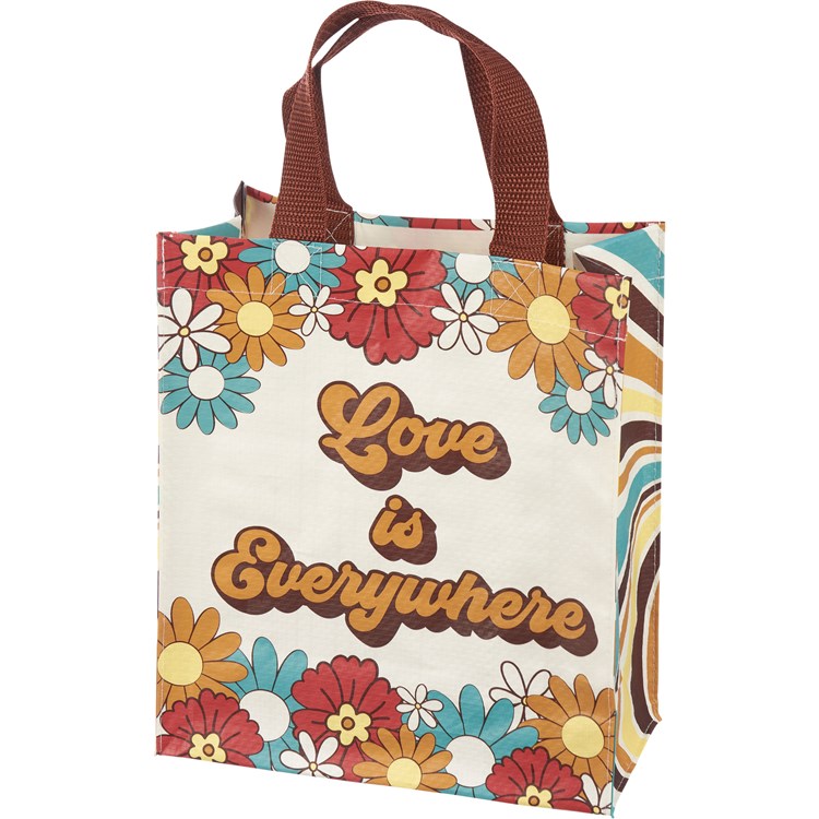 Love Is Everywhere Daily Tote - Post-Consumer Material, Nylon